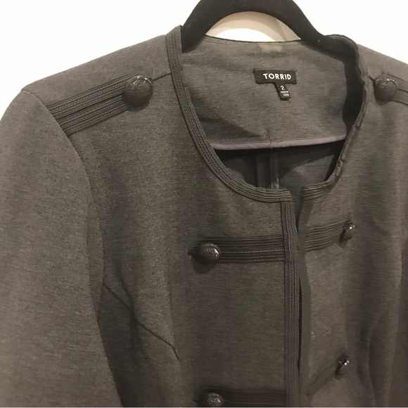 Like New Torrid Fitted Military Jacket (2X) - Picture 8 of 14